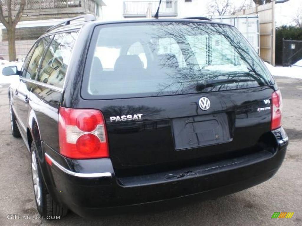 2001 Passat GLS V6 4Motion Wagon - Black Magic Pearl / Black photo #56
