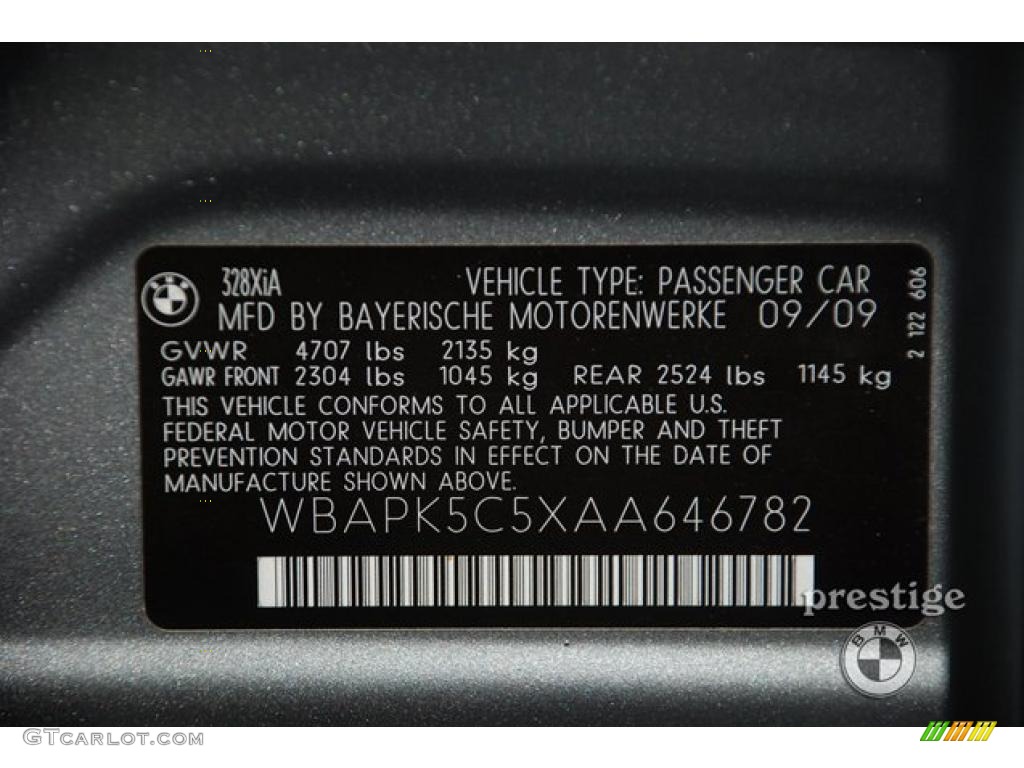 2010 3 Series 328i xDrive Sedan - Space Gray Metallic / Black photo #13