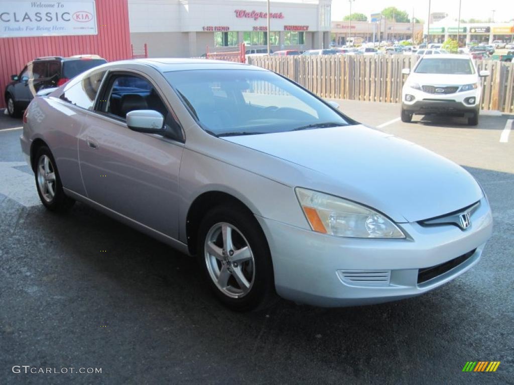 2003 Accord EX-L Coupe - Satin Silver Metallic / Black photo #2