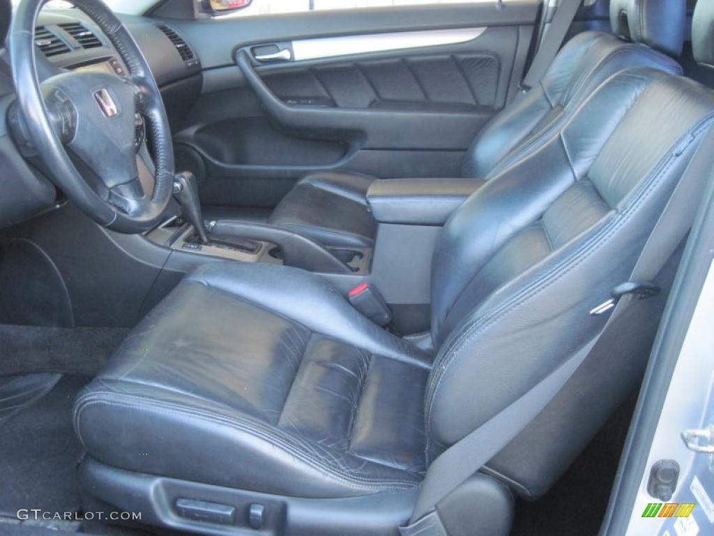 2003 Accord EX-L Coupe - Satin Silver Metallic / Black photo #8