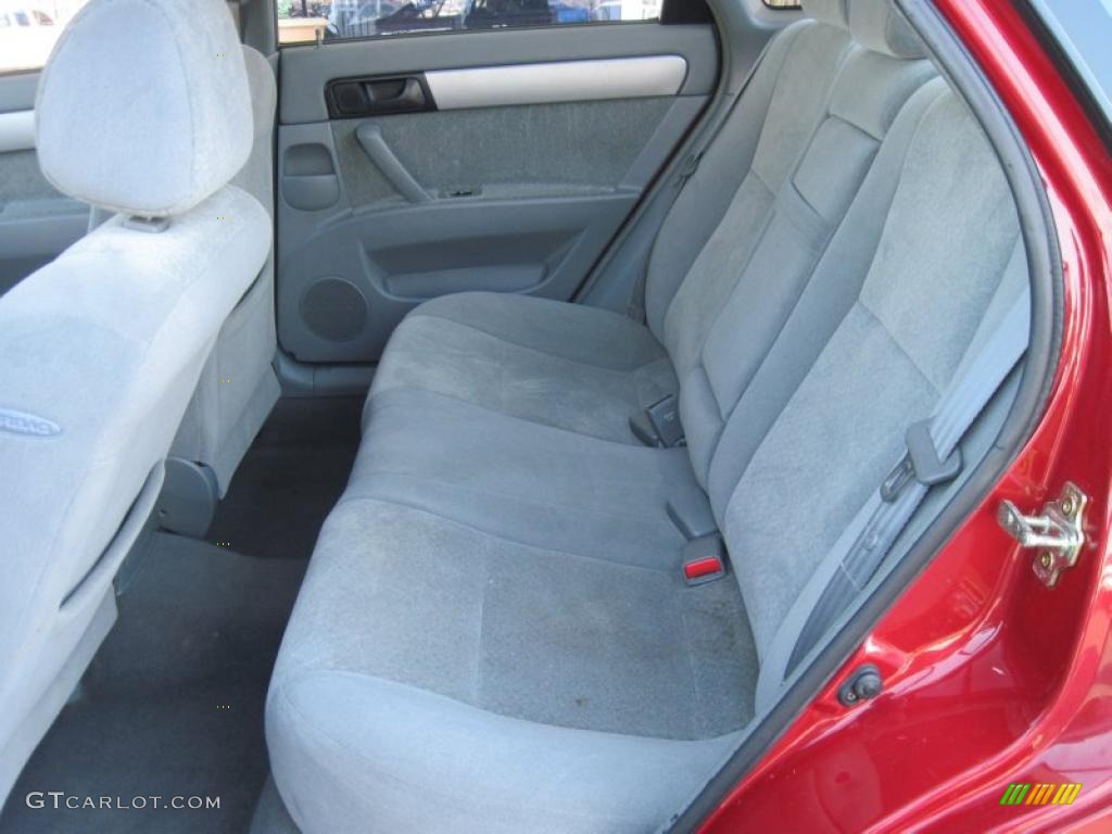 2005 Forenza S Sedan - Fusion Red Metallic / Gray photo #8