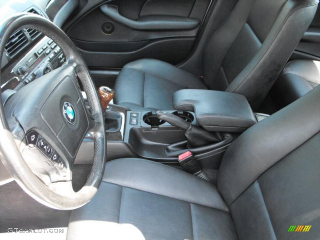 2000 3 Series 323i Sedan - Titanium Silver Metallic / Black photo #16