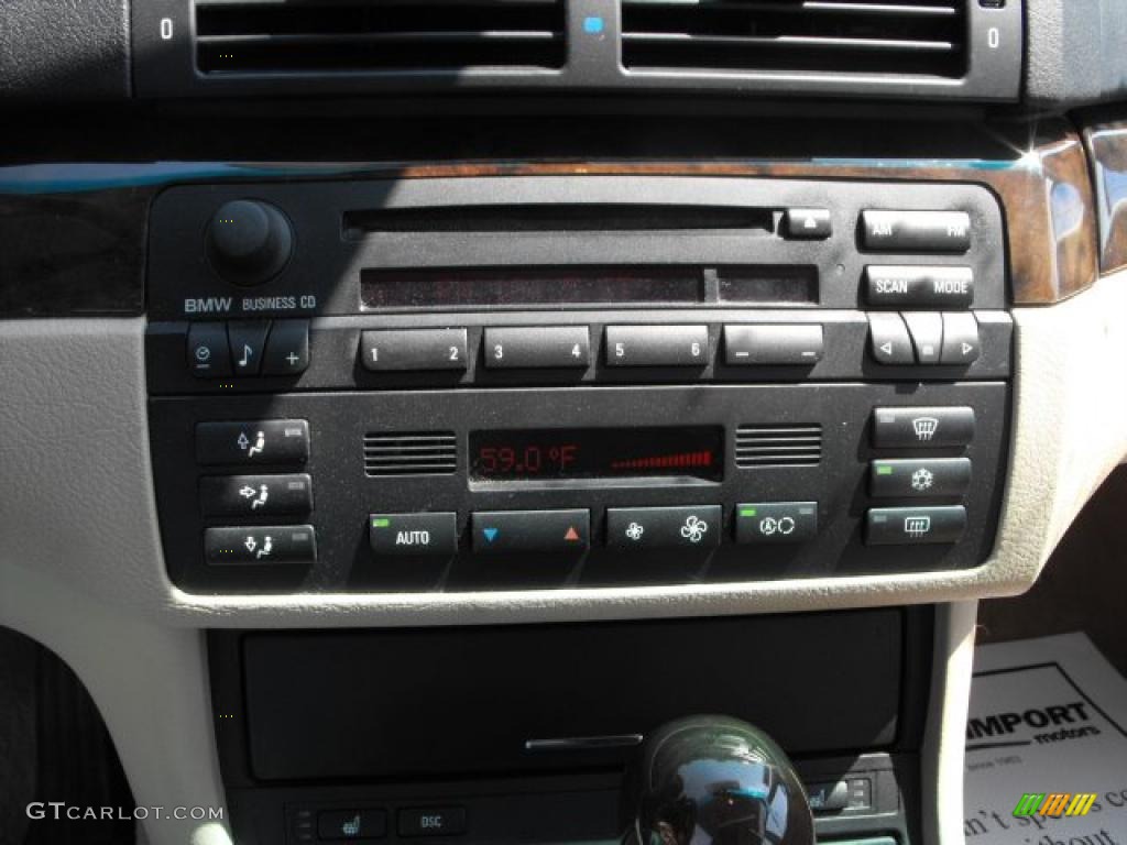 2002 3 Series 325i Sedan - Jet Black / Beige photo #18