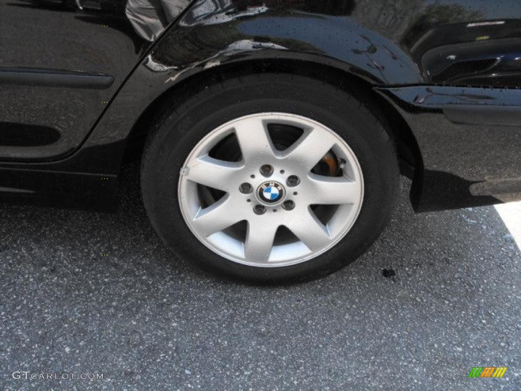 2002 3 Series 325i Sedan - Jet Black / Beige photo #26