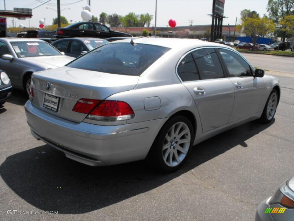 2006 7 Series 750i Sedan - Titanium Silver Metallic / Black/Black photo #4