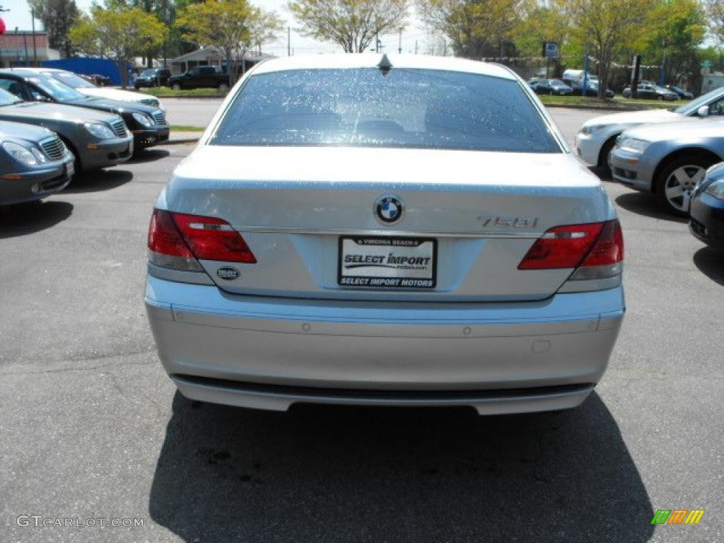 2006 7 Series 750i Sedan - Titanium Silver Metallic / Black/Black photo #5