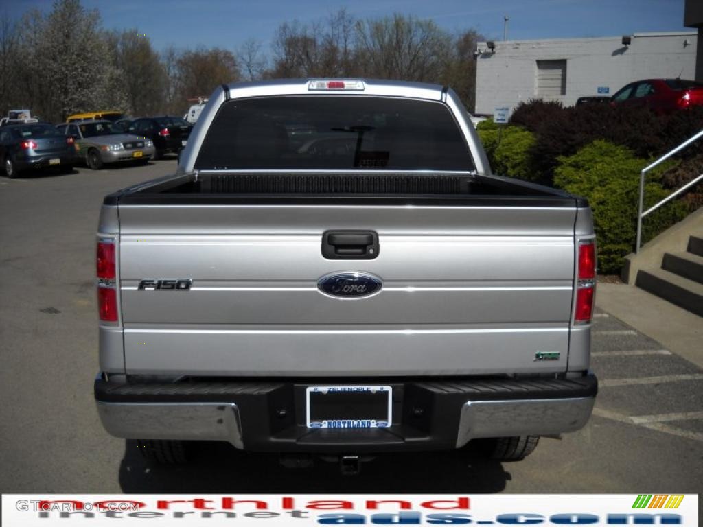 2010 F150 XLT SuperCrew 4x4 - Ingot Silver Metallic / Medium Stone photo #7