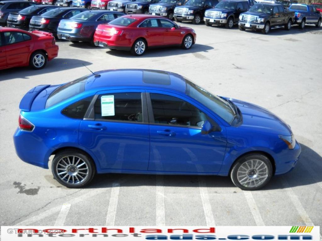 2010 Focus SES Sedan - Blue Flame Metallic / Charcoal Black photo #5