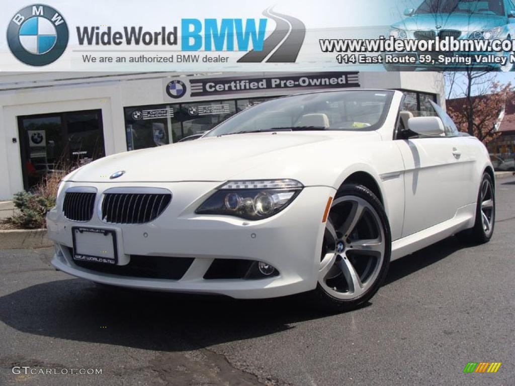 2008 6 Series 650i Convertible - Alpine White / Cream Beige photo #1