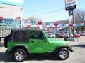 2005 Electric Lime Green Pearl Jeep Wrangler X 4x4  photo #4