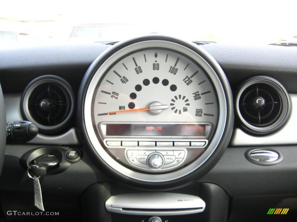 2010 Cooper Hardtop - Sparkling Silver Metallic / Grey/Carbon Black photo #13