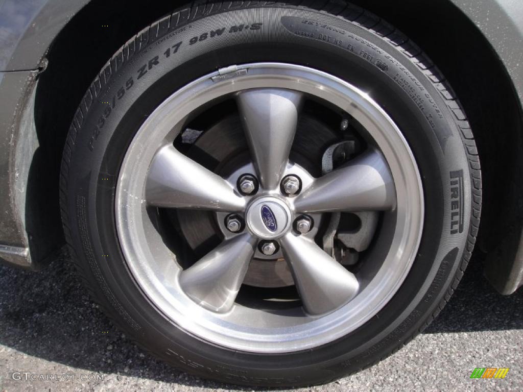 2005 Mustang GT Premium Convertible - Mineral Grey Metallic / Medium Parchment photo #9
