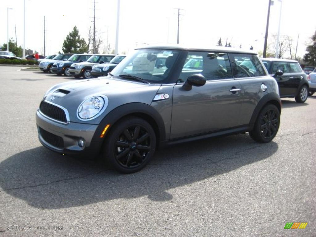 2010 Cooper S Hardtop - Dark Silver Metallic / Grey/Carbon Black photo #1