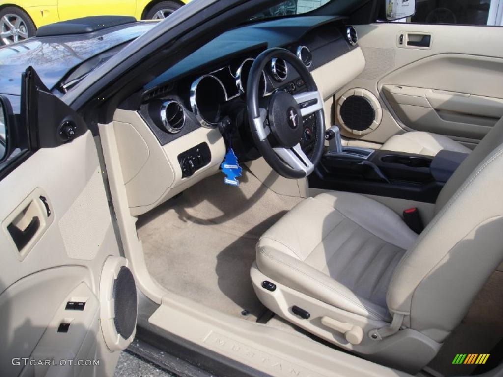 2005 Mustang GT Premium Convertible - Mineral Grey Metallic / Medium Parchment photo #12