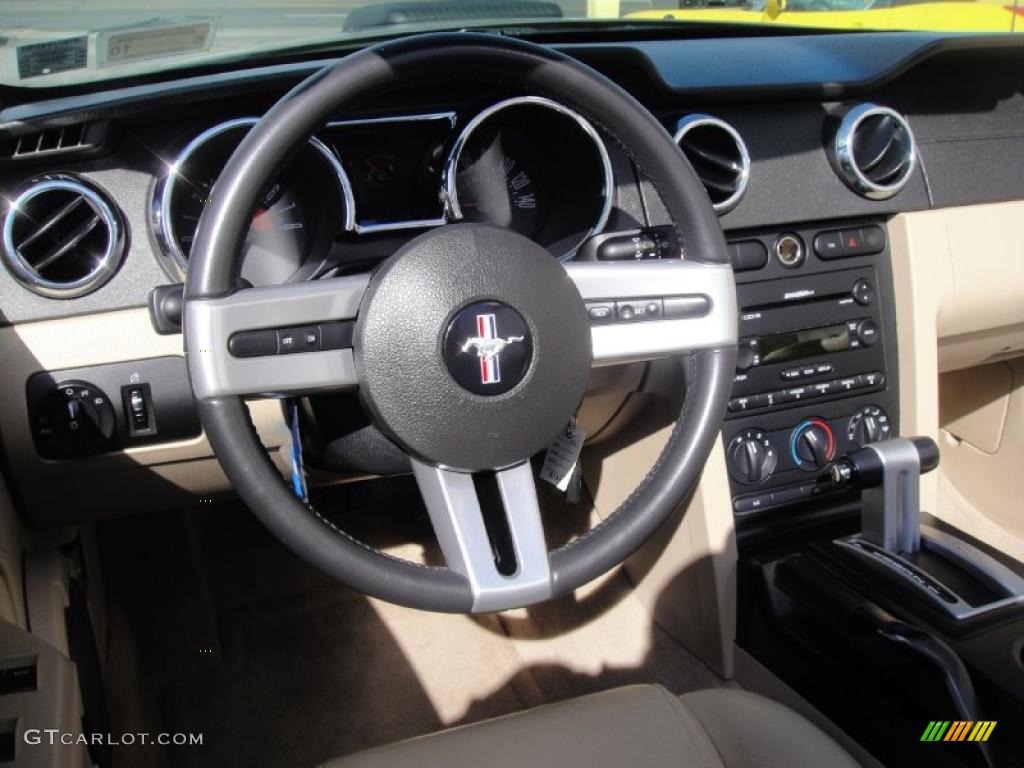 2005 Mustang GT Premium Convertible - Mineral Grey Metallic / Medium Parchment photo #13