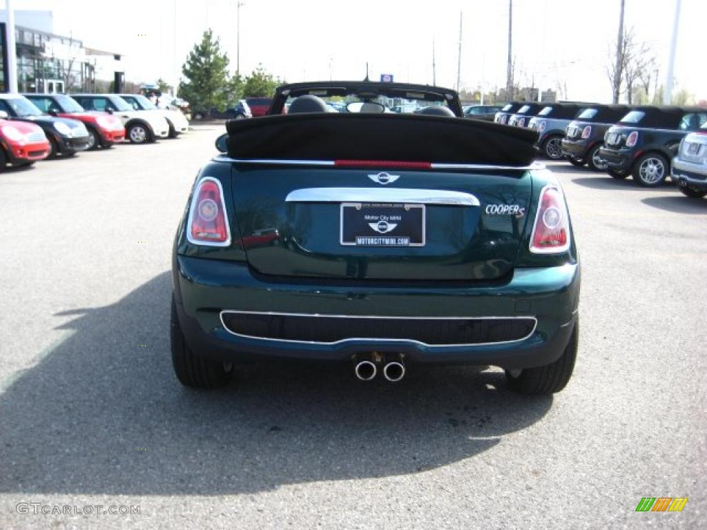 2010 Cooper S Convertible - British Racing Green Metallic / Grey/Carbon Black photo #4