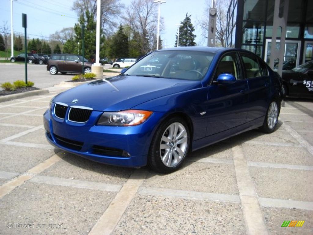 2007 3 Series 328i Sedan - Montego Blue Metallic / Beige Dakota Leather photo #4