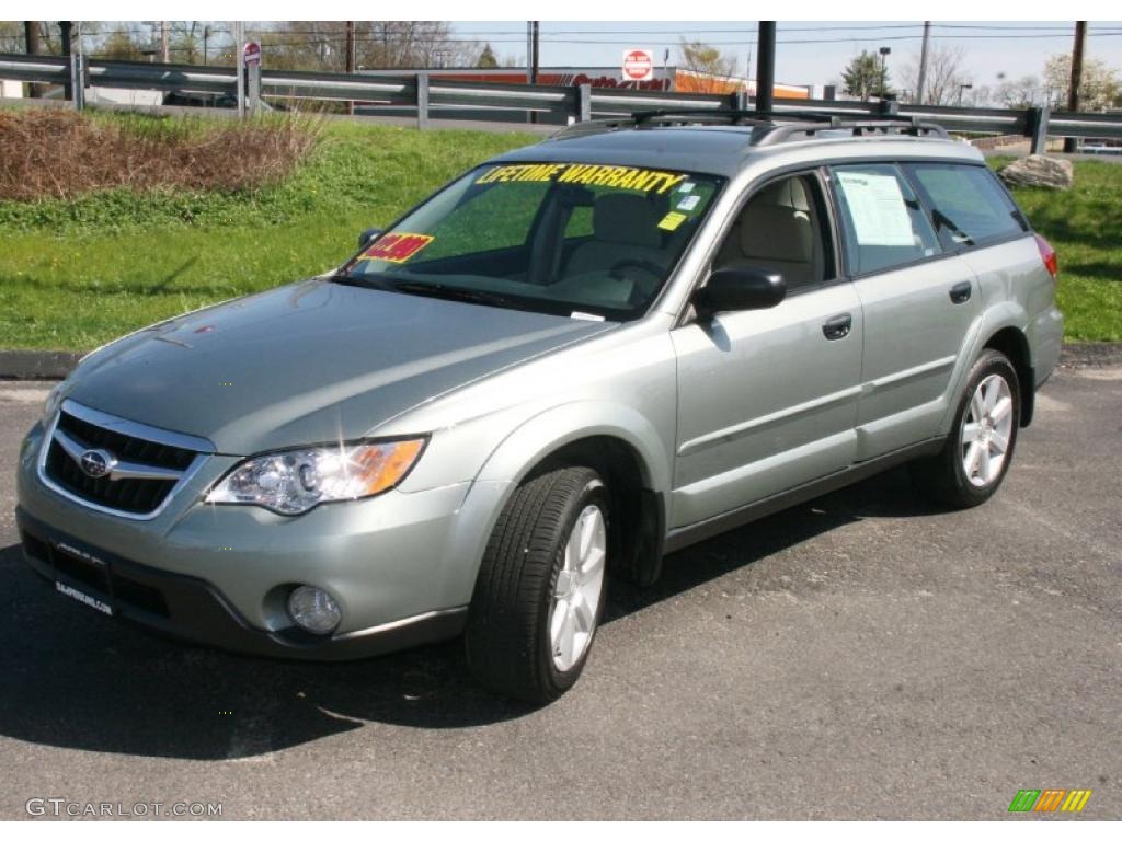 2009 Outback 2.5i Special Edition Wagon - Seacrest Green Metallic / Warm Ivory photo #1