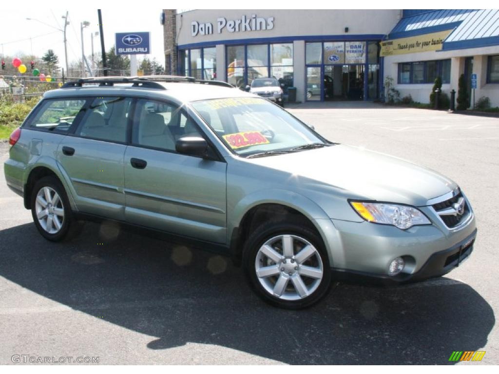 2009 Outback 2.5i Special Edition Wagon - Seacrest Green Metallic / Warm Ivory photo #3