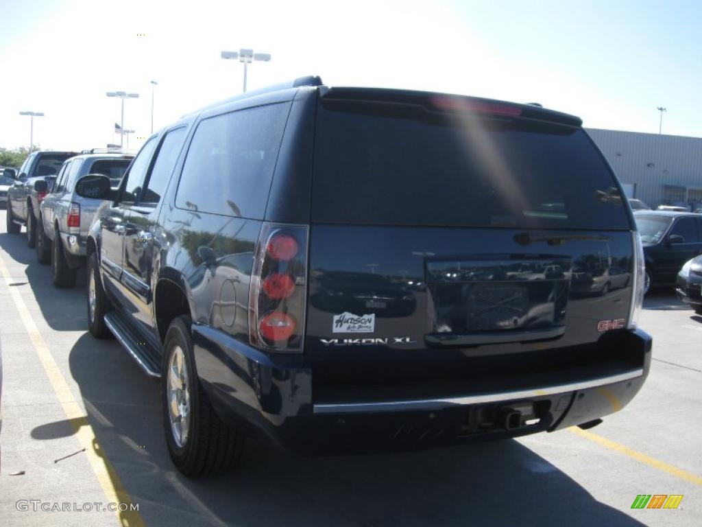 2007 Yukon XL Denali AWD - Deep Blue Metallic / Light Tan photo #4