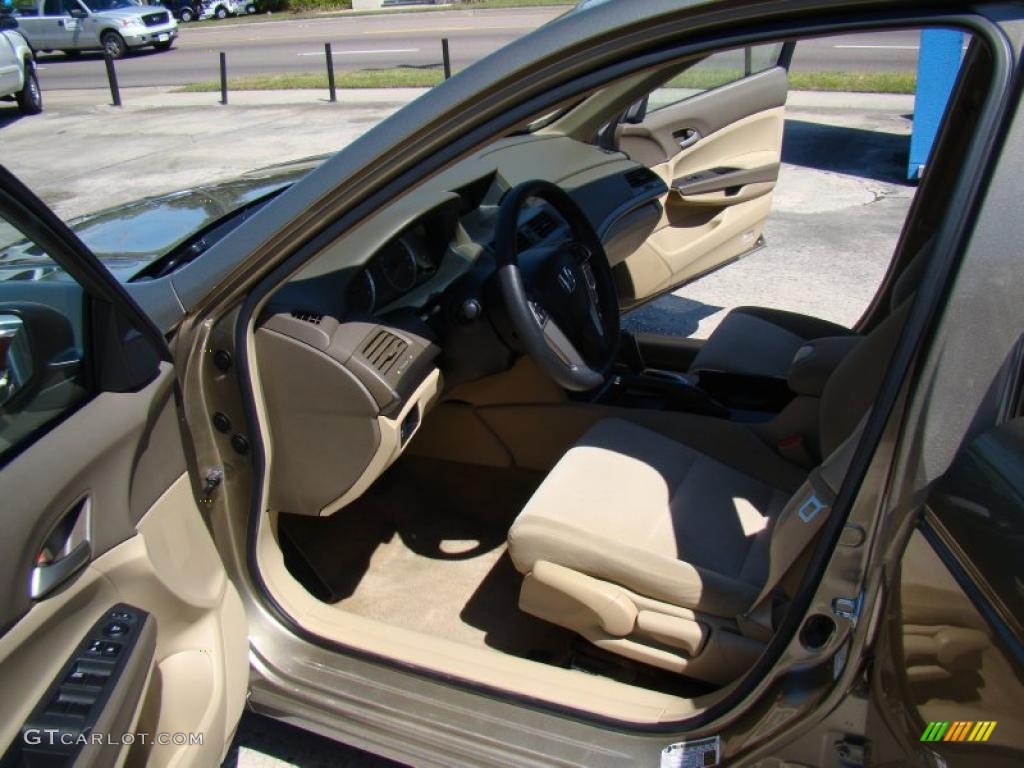 2008 Accord LX Sedan - Bold Beige Metallic / Ivory photo #9