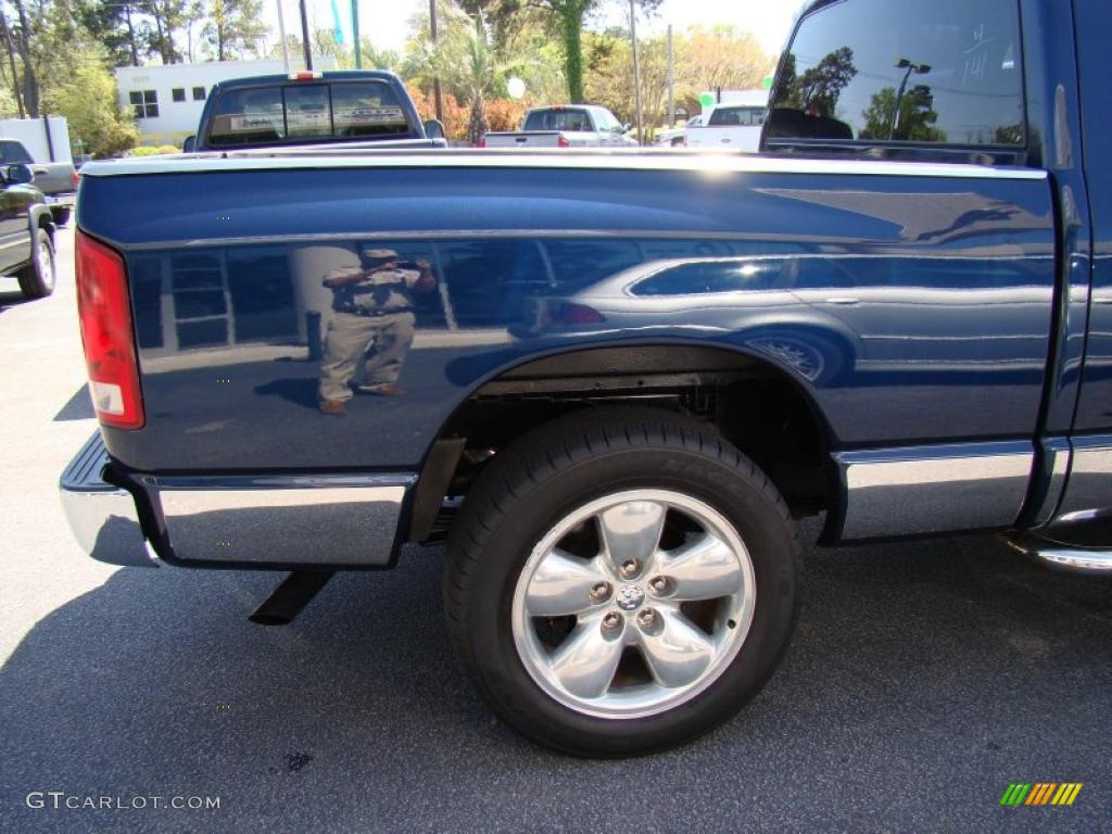 2003 Ram 1500 SLT Quad Cab - Patriot Blue Pearl / Dark Slate Gray photo #22