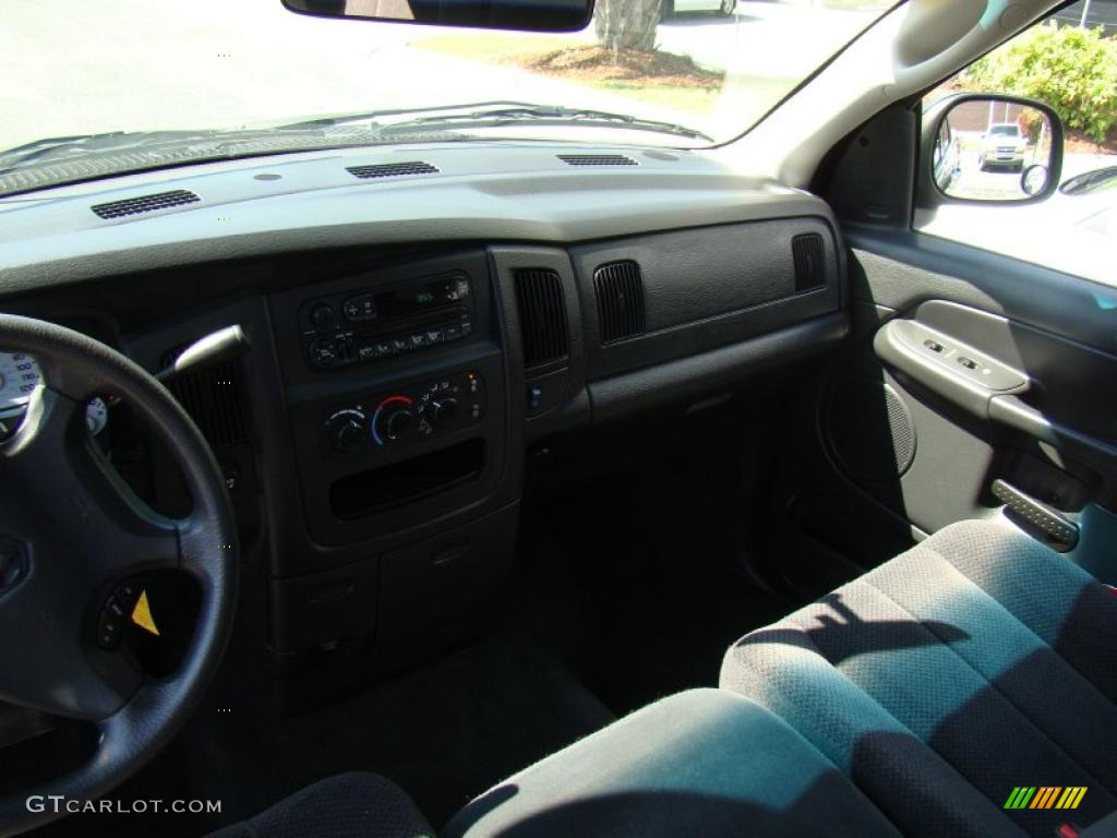 2003 Ram 1500 SLT Quad Cab - Patriot Blue Pearl / Dark Slate Gray photo #38