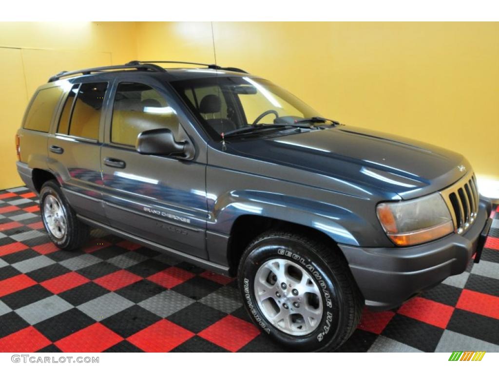 2001 Grand Cherokee Laredo 4x4 - Steel Blue Pearl / Agate photo #1