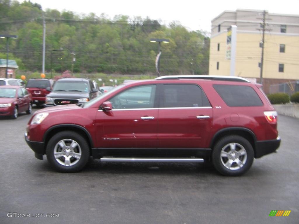 2007 Acadia SLT AWD - Red Jewel Tintcoat / Ebony photo #3