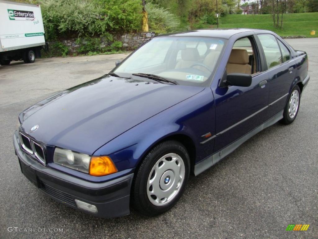 1994 3 Series 318i Sedan - Malediven Blue Metallic / Beige photo #2