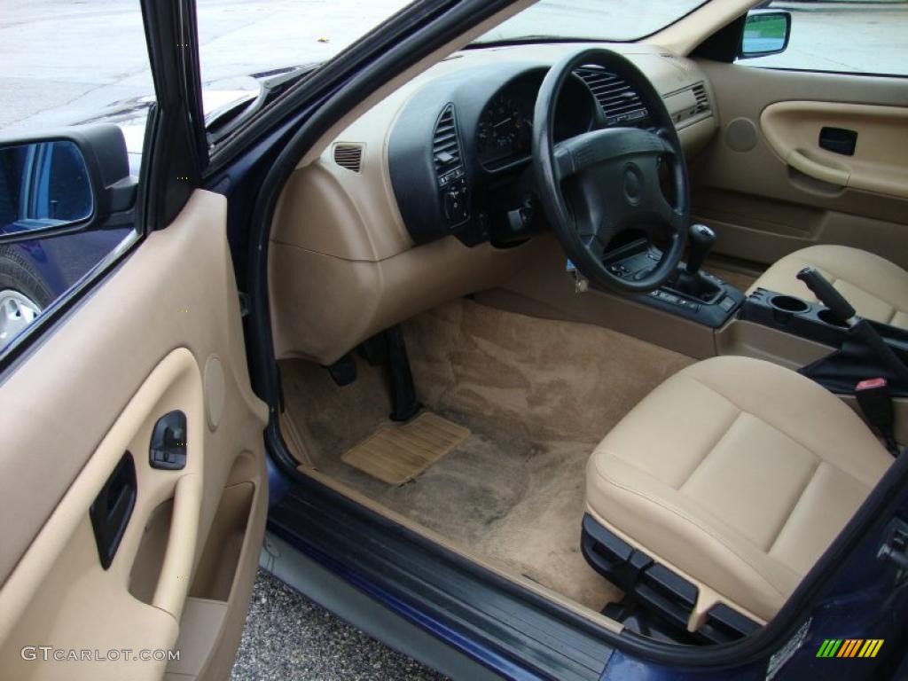 1994 3 Series 318i Sedan - Malediven Blue Metallic / Beige photo #12