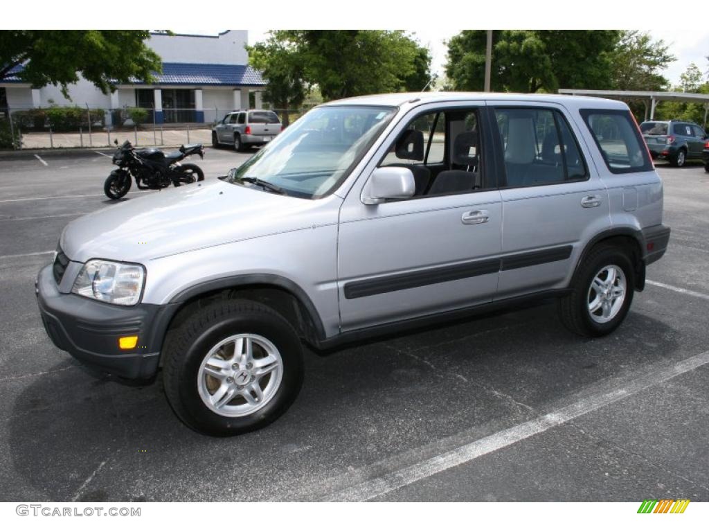 2001 CR-V EX 4WD - Satin Silver Metallic / Dark Gray photo #4