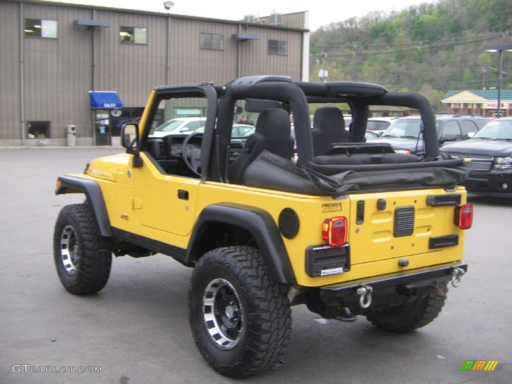 2006 Wrangler Rubicon 4x4 - Solar Yellow / Dark Slate Gray photo #4