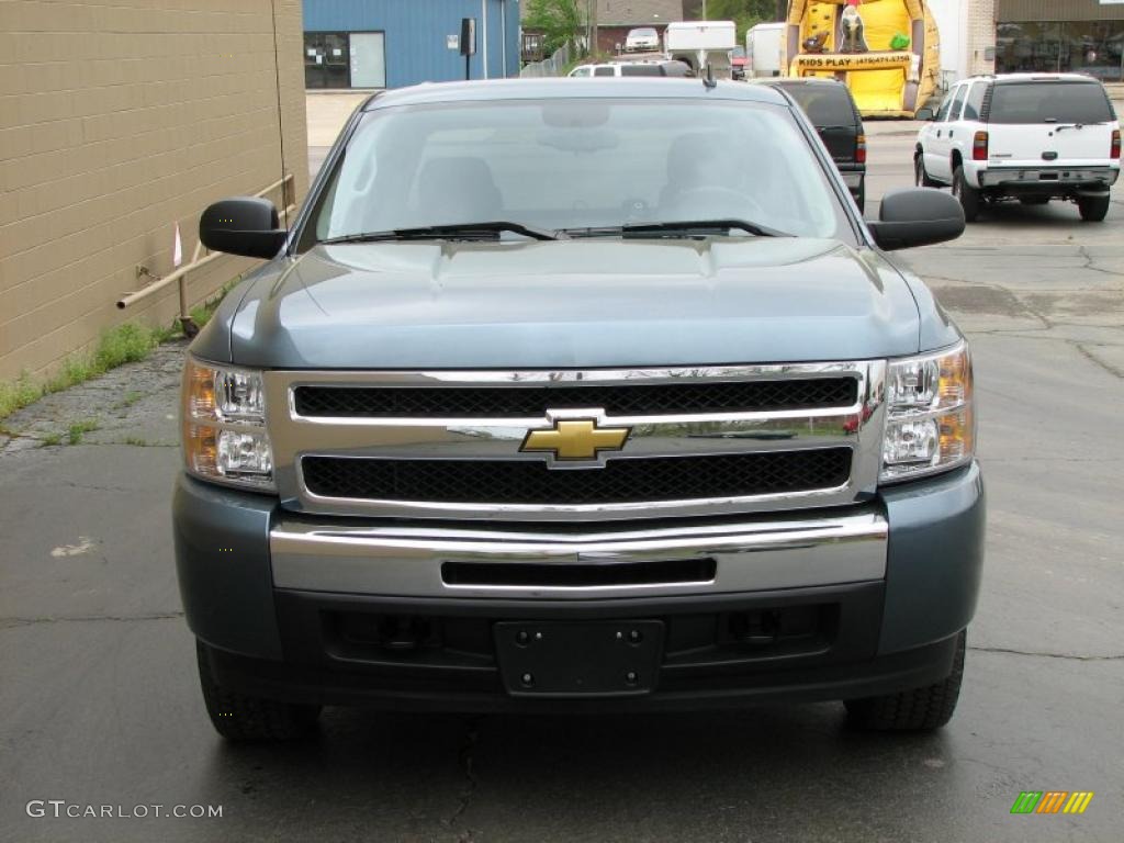 2009 Silverado 1500 LT Z71 Crew Cab 4x4 - Blue Granite Metallic / Dark Titanium photo #3