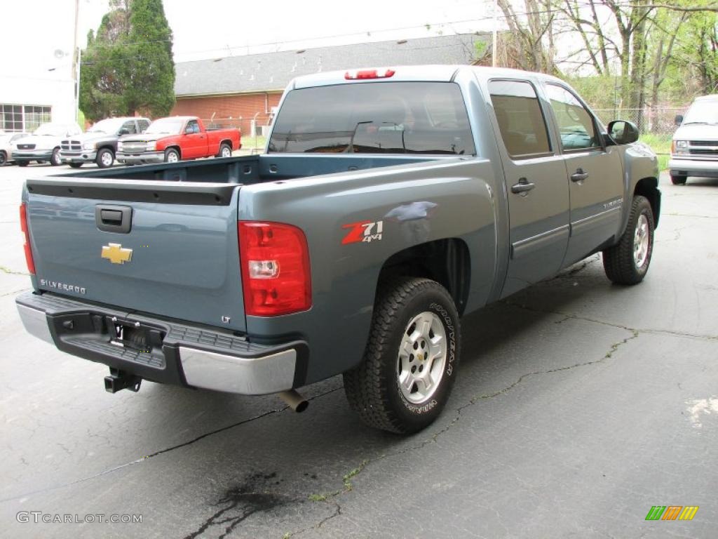 2009 Silverado 1500 LT Z71 Crew Cab 4x4 - Blue Granite Metallic / Dark Titanium photo #5