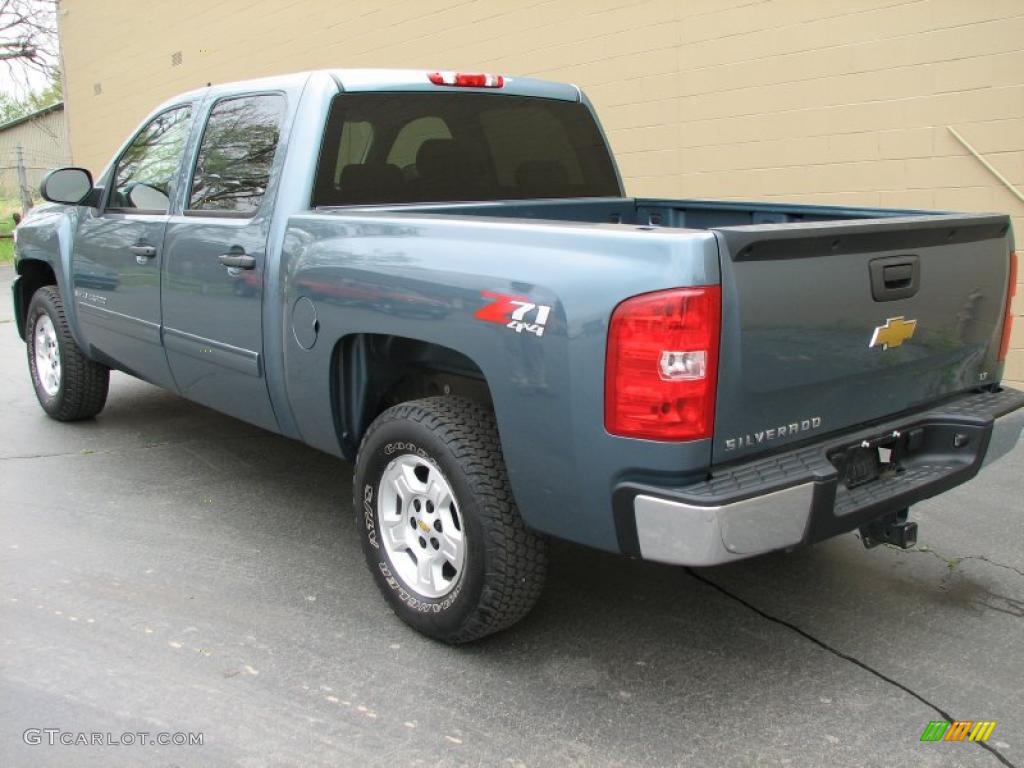 2009 Silverado 1500 LT Z71 Crew Cab 4x4 - Blue Granite Metallic / Dark Titanium photo #7