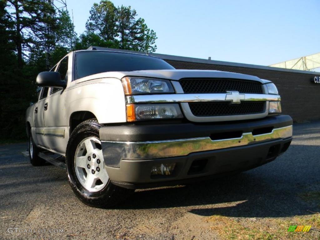 2005 Silverado 1500 LS Crew Cab - Silver Birch Metallic / Medium Gray photo #2