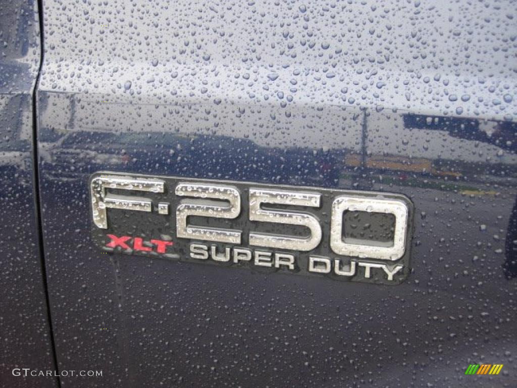 2003 F250 Super Duty XLT SuperCab 4x4 - True Blue Metallic / Medium Flint Grey photo #14