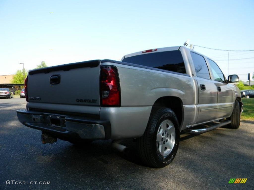 2005 Silverado 1500 LS Crew Cab - Silver Birch Metallic / Medium Gray photo #8