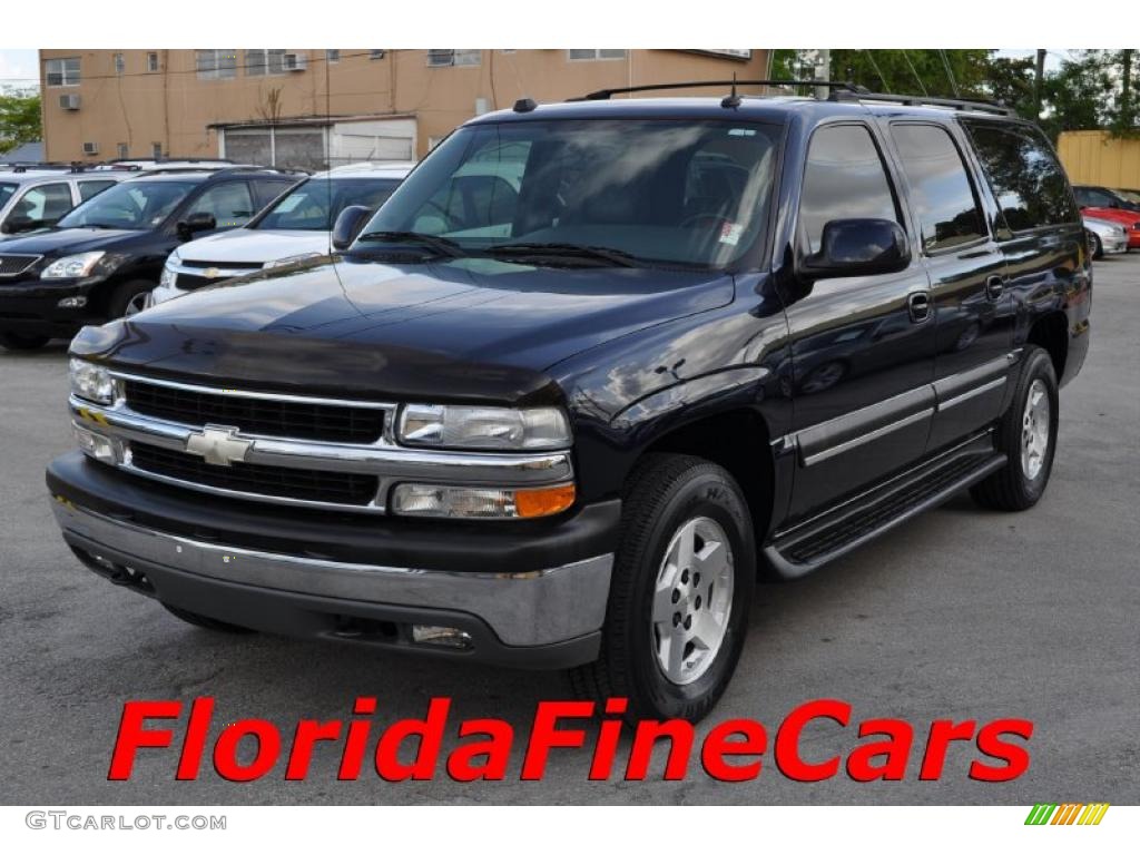 2004 Suburban 1500 LT 4x4 - Dark Blue Metallic / Gray/Dark Charcoal photo #1