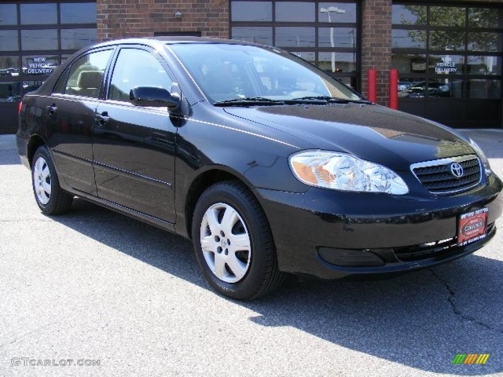 2006 Corolla LE - Black Sand Pearl / Beige photo #1