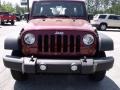 2010 Red Rock Crystal Pearl Jeep Wrangler Unlimited Sport 4x4  photo #3