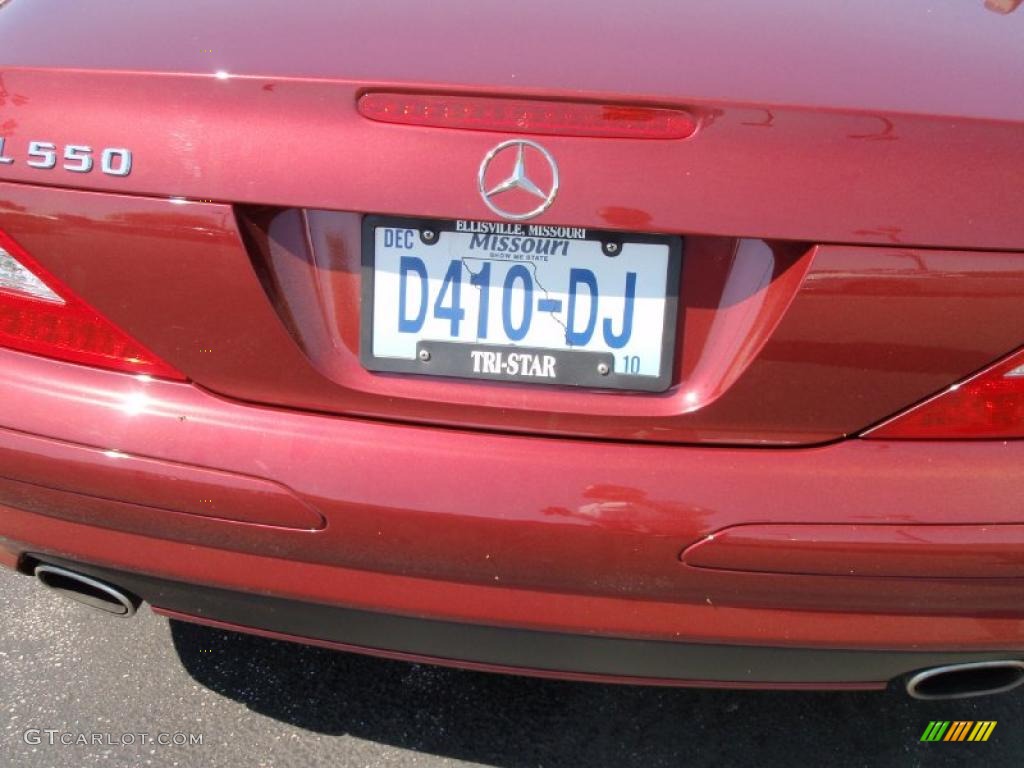 2007 SL 550 Roadster - Storm Red Metallic / Stone photo #25