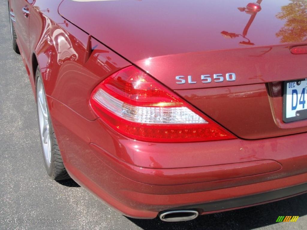 2007 SL 550 Roadster - Storm Red Metallic / Stone photo #26