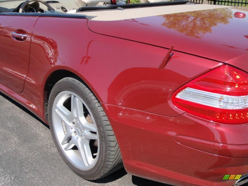 2007 SL 550 Roadster - Storm Red Metallic / Stone photo #27