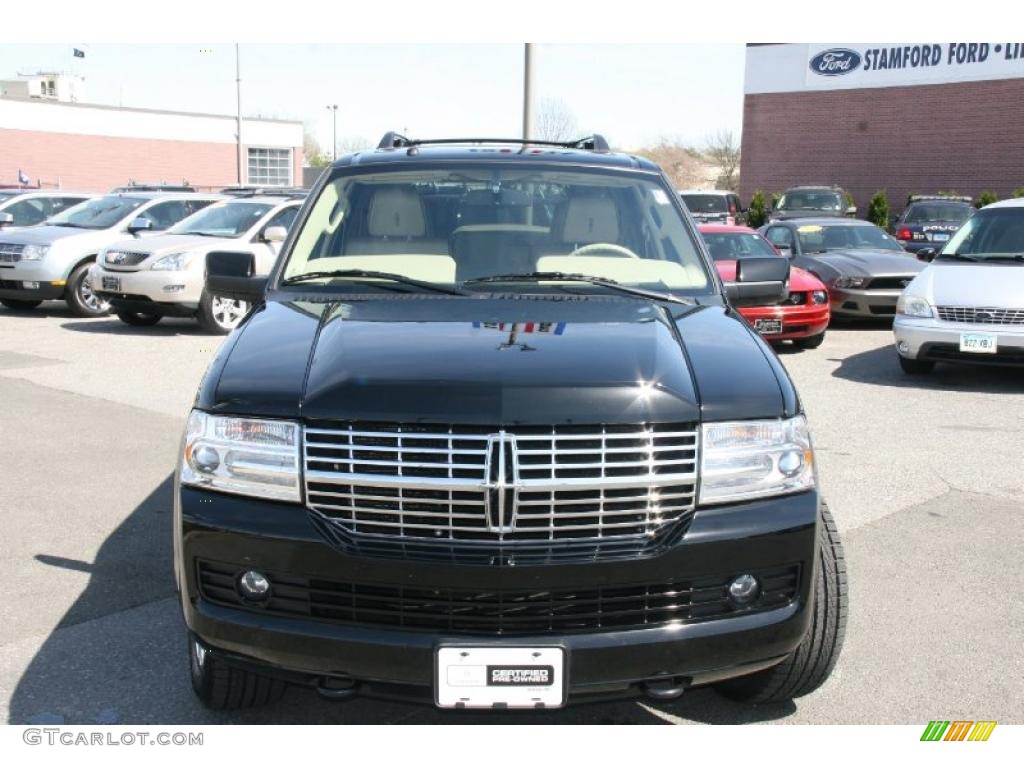 2008 Navigator L Luxury 4x4 - Black / Stone/Charcoal Black photo #2