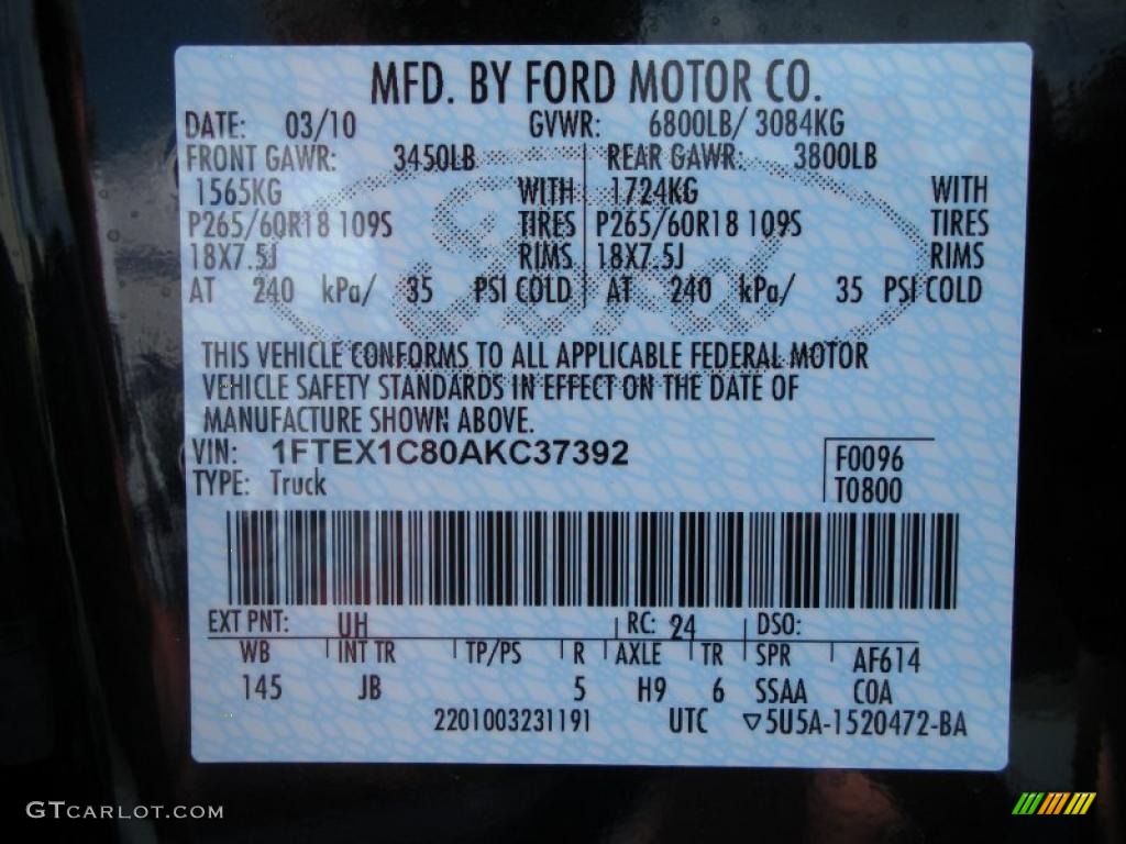 2010 F150 FX2 SuperCab - Tuxedo Black / Black photo #13