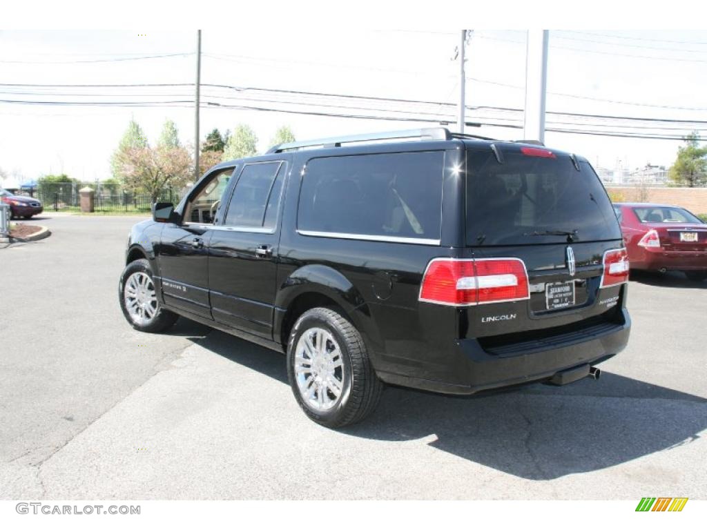 2008 Navigator L Luxury 4x4 - Black / Stone/Charcoal Black photo #10