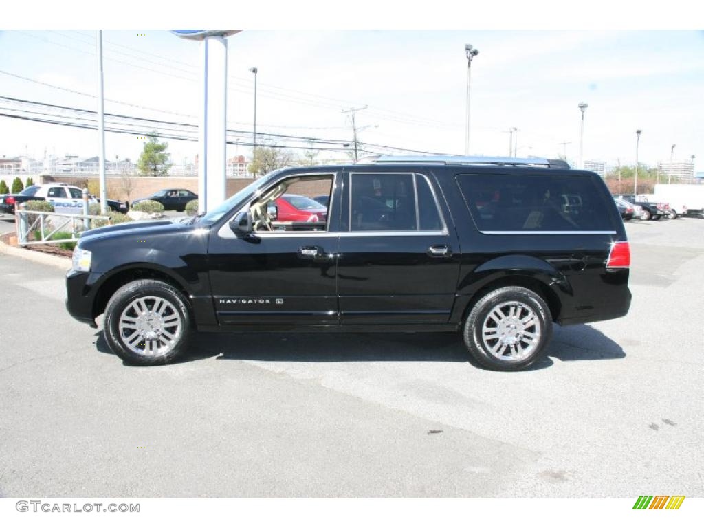 2008 Navigator L Luxury 4x4 - Black / Stone/Charcoal Black photo #11