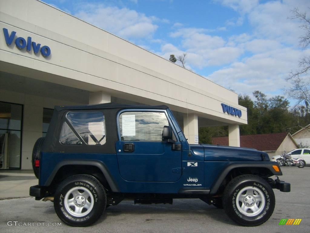 2004 Wrangler X 4x4 - Patriot Blue Pearl / Dark Slate Gray photo #2
